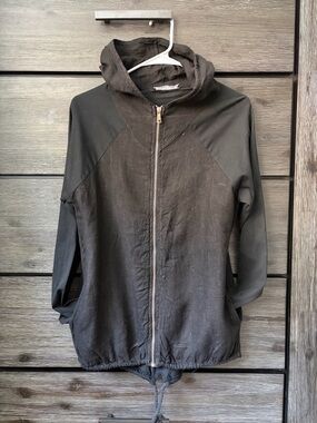 Pistache Made in Italy linen Zip Up